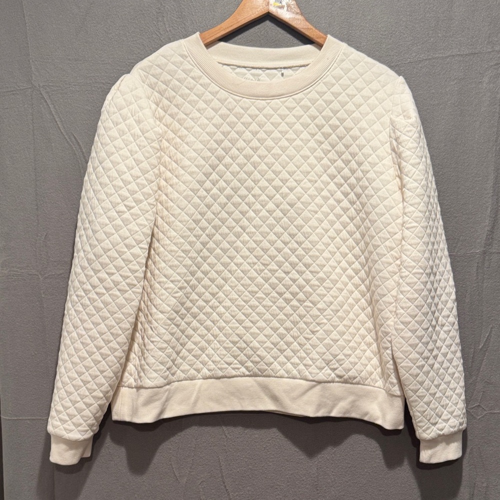 Walter Hagen Ivory Quilted Sweater
